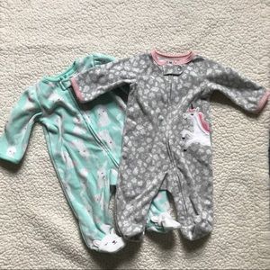 Bundle of Carter’s Fleece Zipper Sleepers